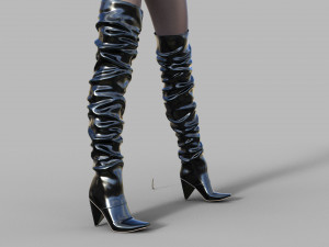 Knee high boots Model 3D