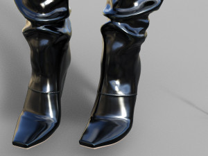 Knee high boots Model 3D