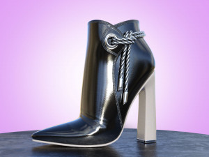 Stylish ankle boots two pairs 2 3D Модель