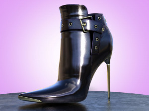 Stylish ankle boots two pairs 2 Model 3D
