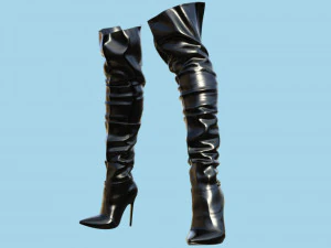 स्टाइलिश महिला बूट ट्रेड्स 3D मॉडल