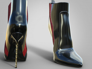 Stylish ankle boots two pairs3 3D Модель