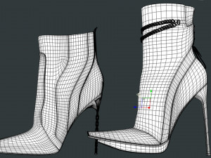 Stylish ankle boots two pairs3 3D Модель