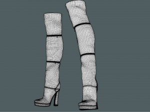 Boots transformers for women 3D Model