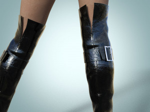 Knee high boots Paulo Biondini 3D मॉडल