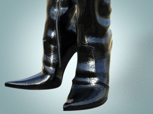 Knee high boots Paulo Biondini 3D मॉडल