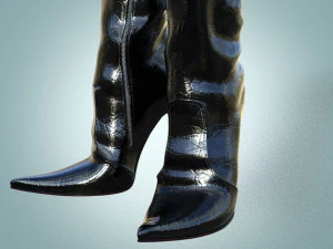 Knee high boots Paulo Biondini 3D Model