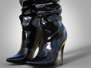 High boots over the knee boots 3D Модель