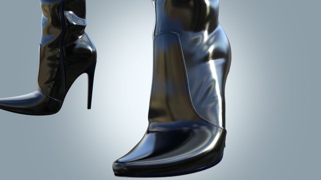 High boots over the knee boots Fernando Berlin 3D Model in Clothing ...