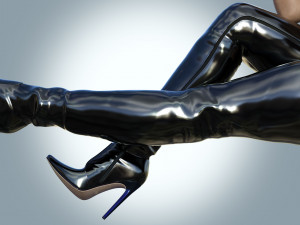 High boots over the knee boots Fernando Berlin Modelo 3D