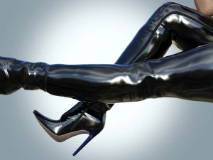 High boots over the knee boots Fernando Berlin 3D Model