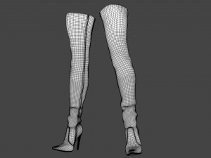 High boots over the knee boots Fernando Berlin Modelo 3D
