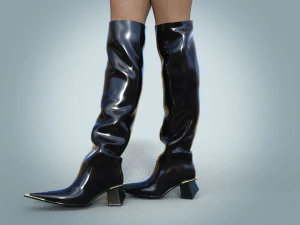 Stylish High Boots 3D Model