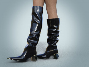 Stylish High Boots Model 3D