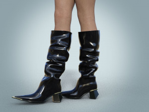 Stylish High Boots Model 3D