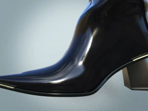 Stylish High Boots 3D Model