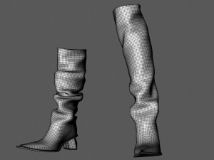 Stylish High Boots Model 3D