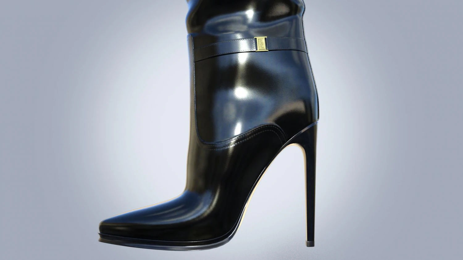 BOOTS SAINT LAURENT 3D Model .c4d .max .obj .3ds .fbx .stl .blend 