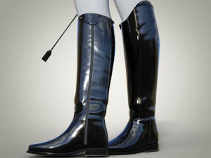 Riding boots for women 3D Model