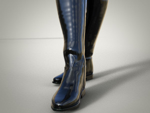 Riding boots for women 3D Модель