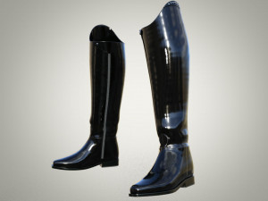 Riding boots for women 3D Модель