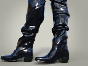 Over the knee bootsVitorian era 3D Model