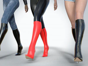 Boots charlotte-luxury 3D Model