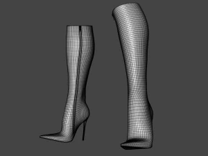 Boots charlotte-luxury 3D Model