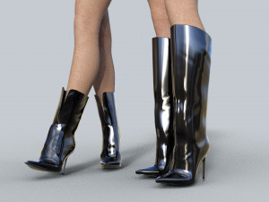 Boots Zara Dolce Gabbana 3D Model