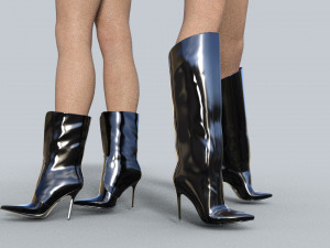 Boots Zara Dolce Gabbana 3D Model