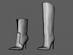 Boots Zara Dolce Gabbana 3D Model