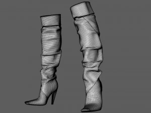Chic Boots TM 3D Model