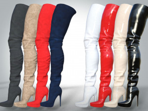 Thigh High Boots Modelo 3D
