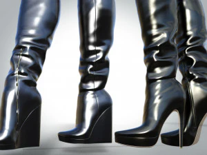 Thigh High Boots 3D Model