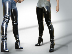 Thigh High Boots Modèle 3D