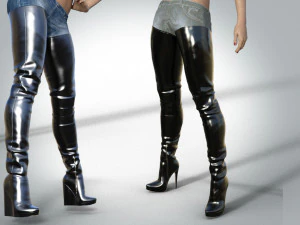 Thigh High Boots 3D Model