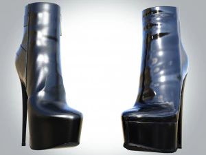 プラットフォームアンクルブーツ 3Dモデル