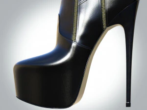 プラットフォームアンクルブーツ 3Dモデル