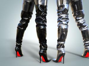 Thigh High Boots 3D 模型