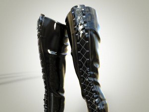 Platform High Tread Boots 3D Model