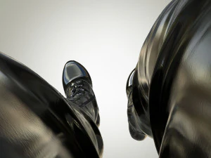 Platform High Tread Boots 3D Model