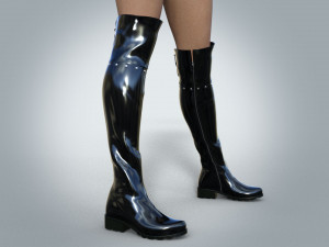 Lacquered Treads with lacing 3D Модель