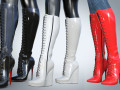 Boots with lacing two pairs 3D 模型