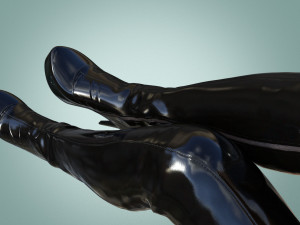 Thigh High Platform Thigh High Boots Modelo 3D