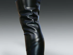 Високі черевики Чоботи до бедра Стильні 3D Модель