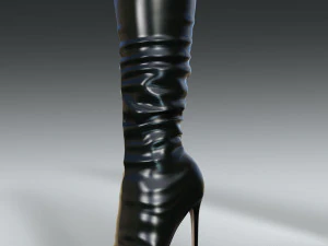 Високі черевики Чоботи до бедра Стильні 3D Модель