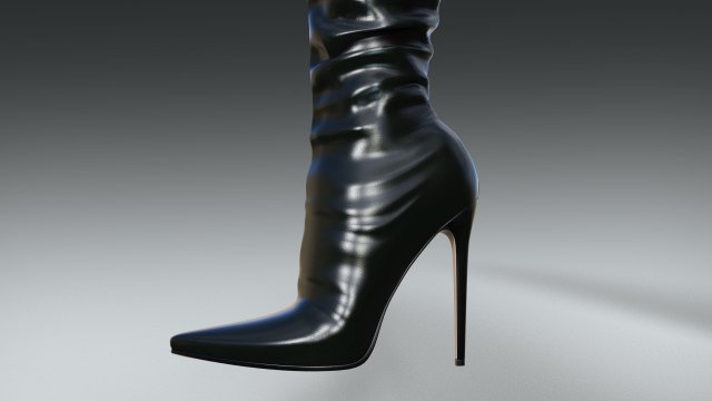 High Boots Thigh High Boots Stylish 3D in 3DExport