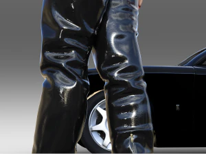 Platform Thigh High Boots 3D Model