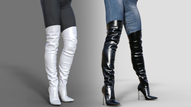 Boots Treads Cassadai 3D Model .c4d .max .obj .3ds .fbx .stl .blend 