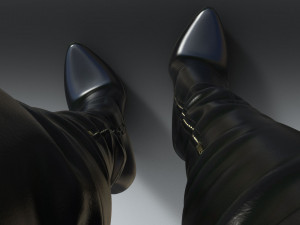 Boots Boots with lacing Model 3D